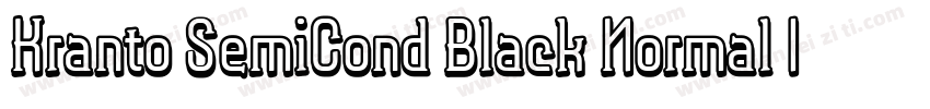 Kranto SemiCond Black Normal Inline字体转换